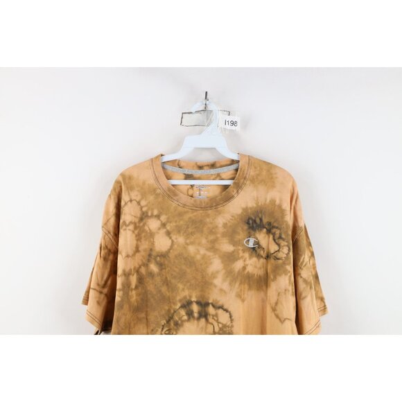 Vintage Y2K Champion Mens XL Custom Acid Wash Classic Logo Short Sleeve T-Shirt - Picture 2 of 10